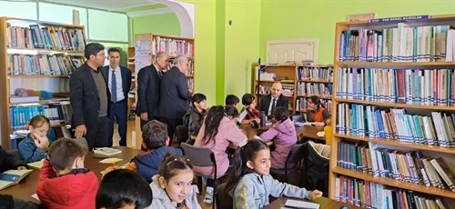 Kaymakamımız Sayın Lütfullah GÖKTAŞ Kütüphane Haftası Münasebetiyle İlçe Halk Kütüphanesini ziyaret etti